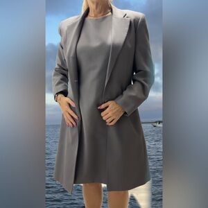 Morgan Miller Plum/Gray Women's Long Jacket & Dress Set